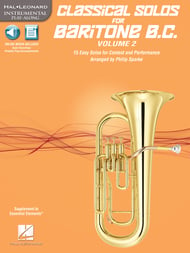 Classical Solos for Baritone B.C. #2 Book & Online Audio -P.O.P. cover